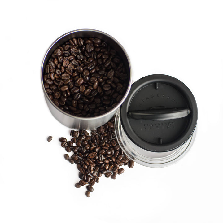 Airscape 250g acier inoxydable couleur cuivre récipient de conservation hermétique - Coffee Coaching Club
