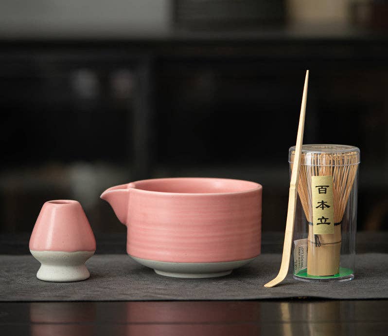 Gohobi - Gohobi Colourful Ceramic Bowl Matcha Set: Yellow - Coffee Coaching Club