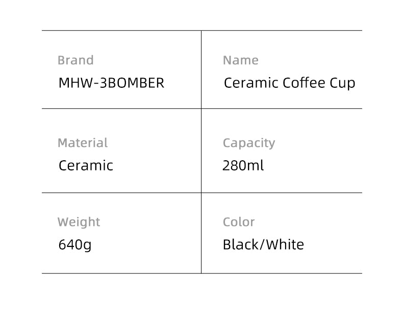 MHW 3BOMBER Taza de Cerámica 280 ml Albaricoque - Coffee Coaching Club