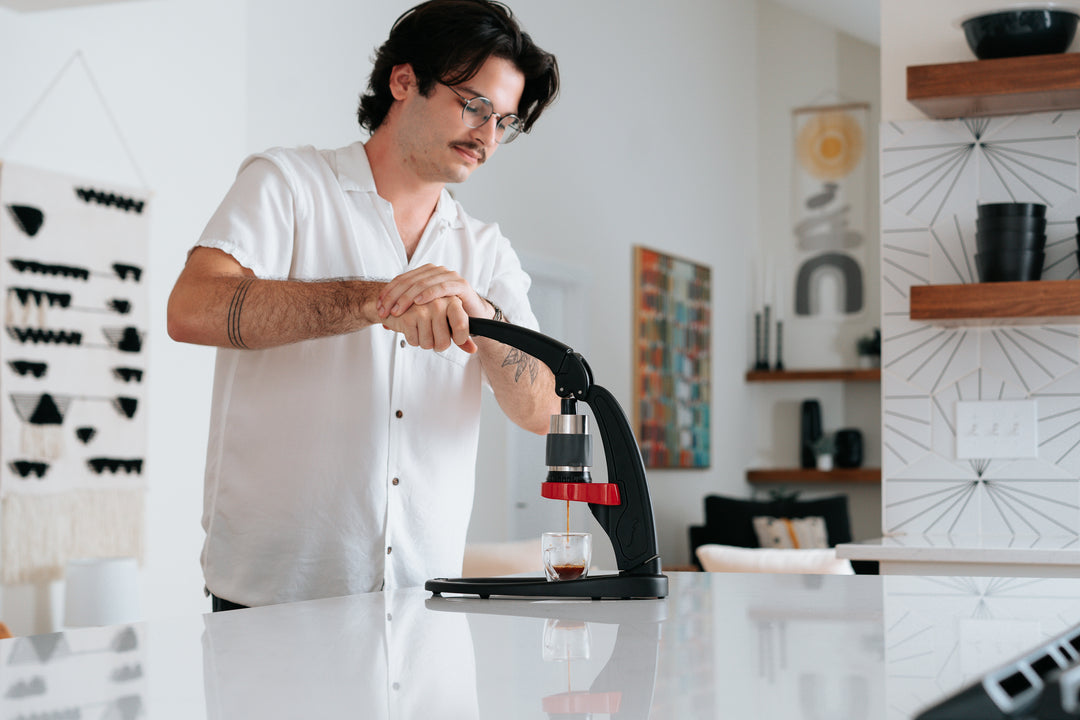Flair Classic mit Manometer und Edelstahl-Tamper – Coffee Coaching Club 2