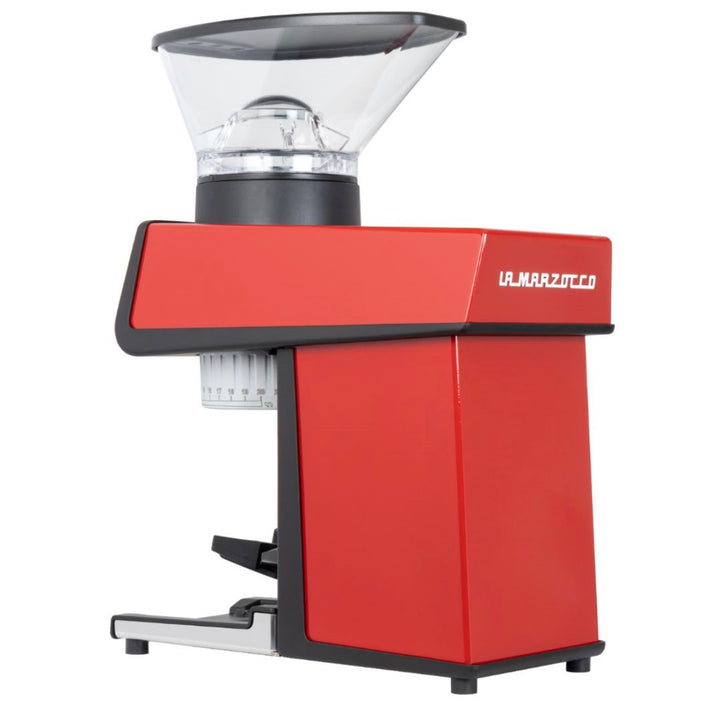 La Marzocco Pico in Rot – Frontansicht halbseitlich – Coffee Coaching Club