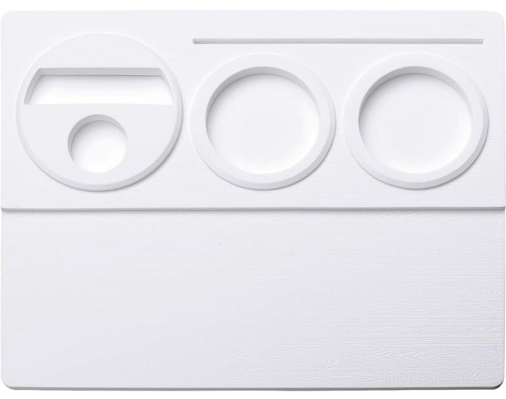 Normcore Tampmatte V2 Weiss auf der Arbeitsfläche – Coffee Coaching Club 4