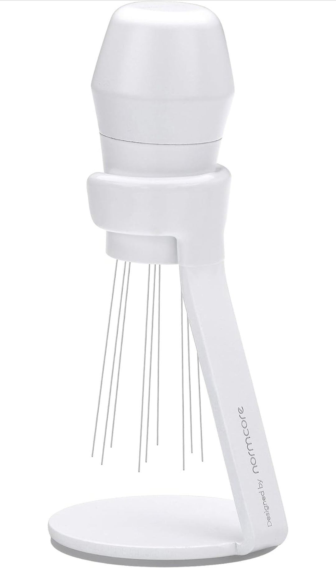 Normcore WDT Tool with stand V3 in white – Coffee Coaching Club 1