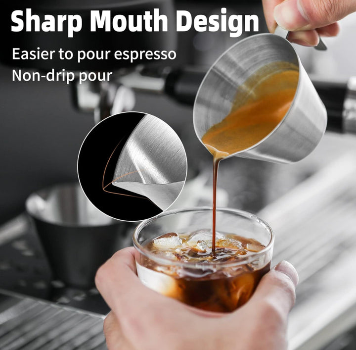 MHW3-BOMBER Vaso Medidor de Espresso/Granos, Set de 2 Piezas - Coffee Coaching Club