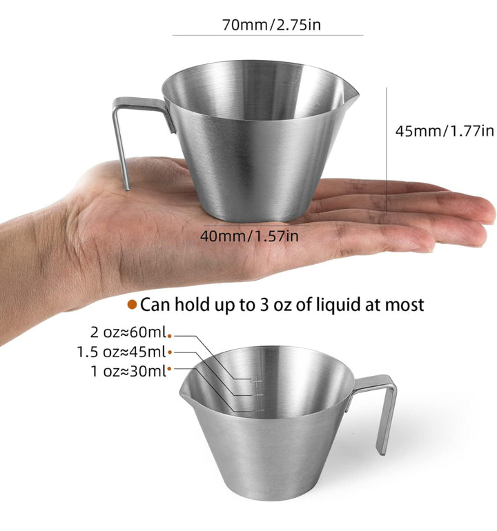 MHW3-BOMBER Vaso Medidor de Espresso/Granos, Set de 2 Piezas - Coffee Coaching Club