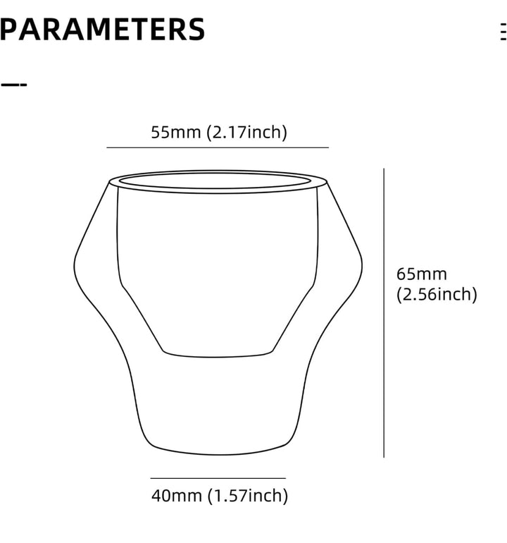 MHW3-BOMBER Vaso de Espresso de Doble Pared, Set de 2 Piezas - Coffee Coaching Club
