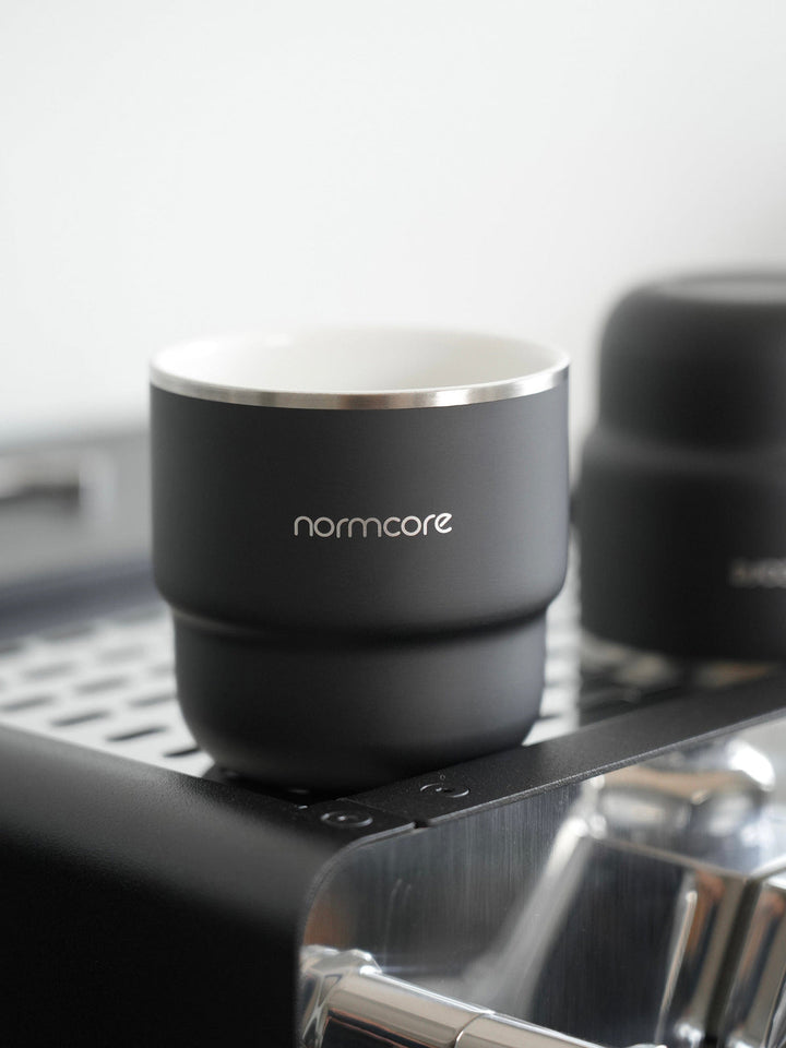 Tasses à espresso Normcore lot de 2 acier inoxydable – Coffee Coaching Club 1