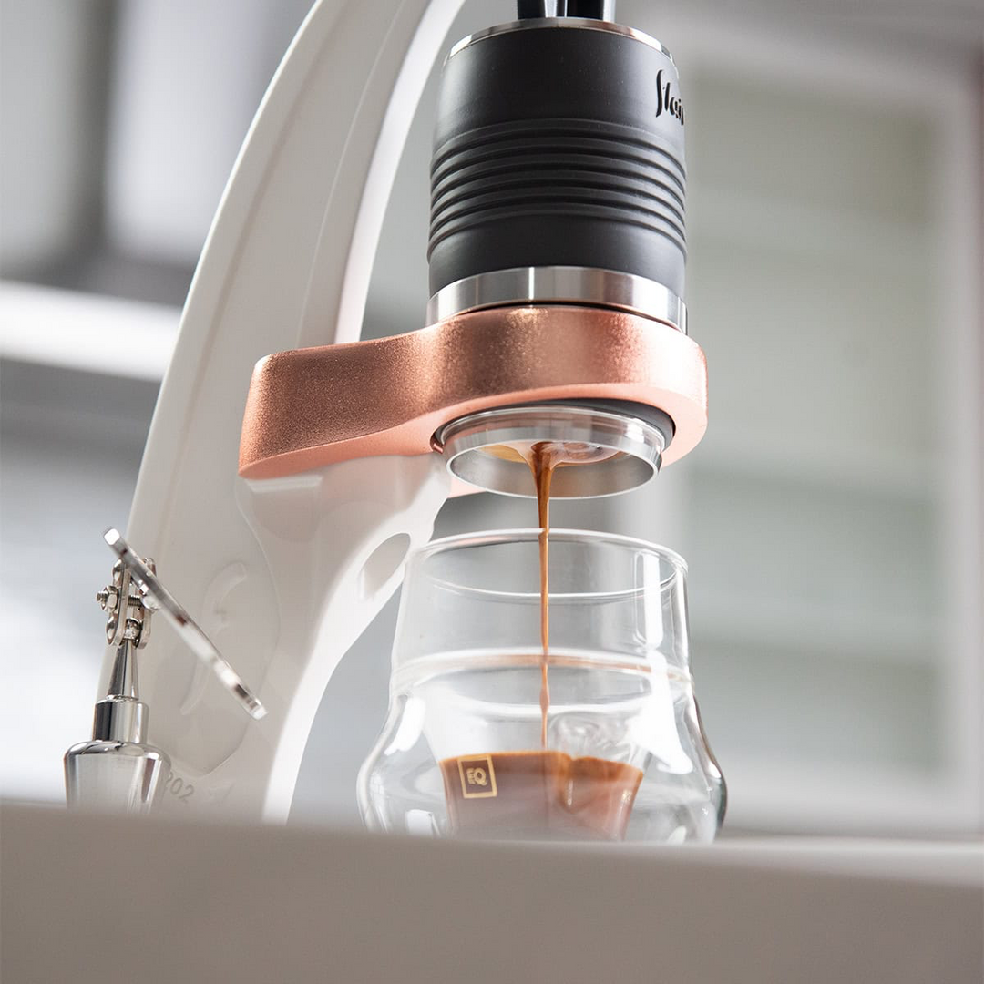 Flair PRO 3 primer plano de la extracción de espresso – Coffee Coaching Club 14