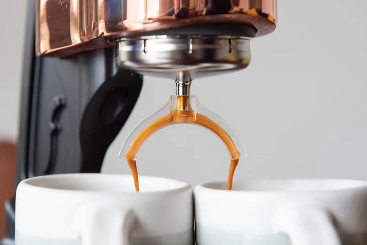 Adaptador de salida Flair de 2 vías sobre el caño de acero inoxidable – Coffee Coaching Club 3