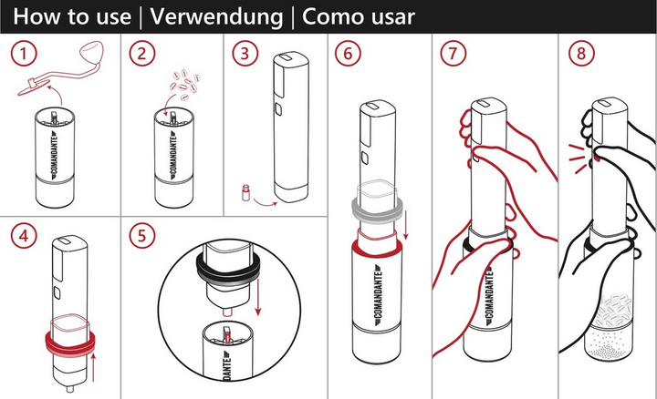 Hario Stick para moinhos de café móveis incl. adaptador Comandante - Coffee Coaching Club