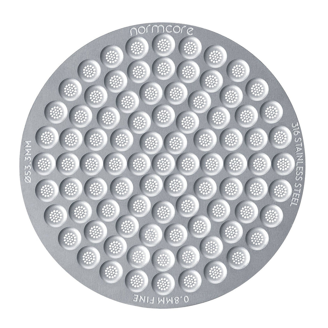 Normcore Ultra-Slim Puck Screen 53.3/54 mm 0,8 mm de acero inoxidable 316 – Coffee Coaching Club 1