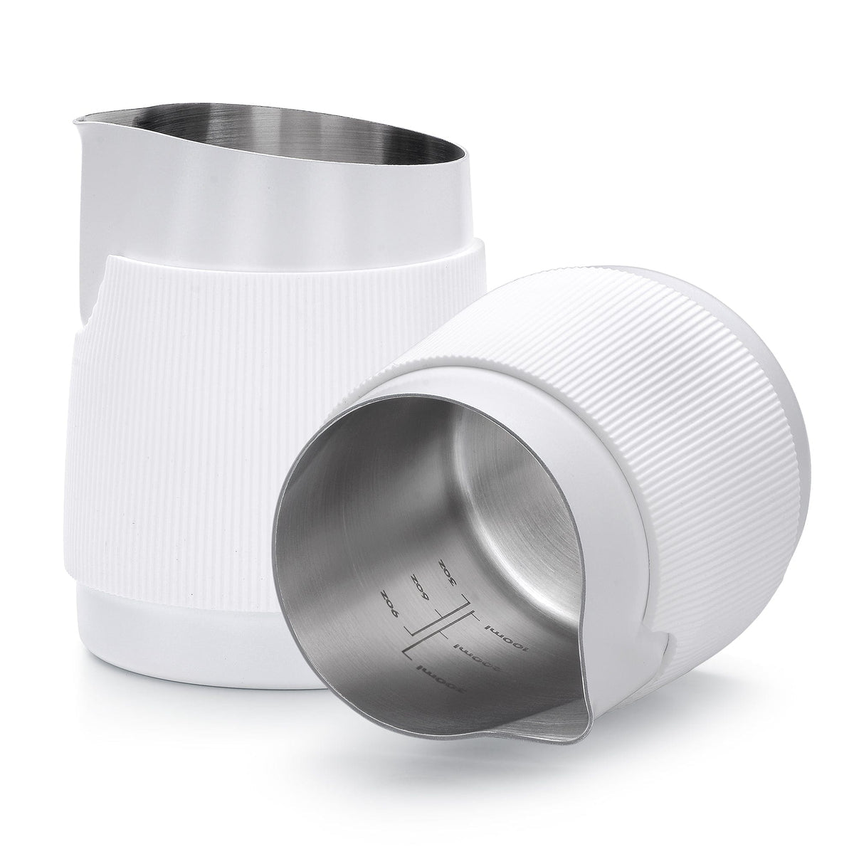 Normcore Lattiera 450 ml Rotonda Bianca handleless per Latte Art – Coffee Coaching Club 1