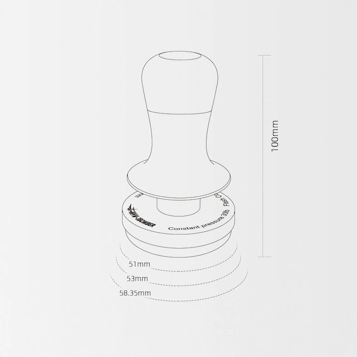 MHW-3BOMBER espresso tamper Flash 58.35 mm: perfect for consistent and precise extractions – Coffee Coaching Club