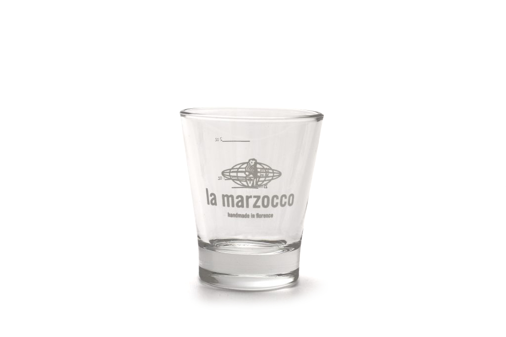 La Marzocco espresso shot glass set 6 pieces with measurement scale – Coffee Coaching Club 1