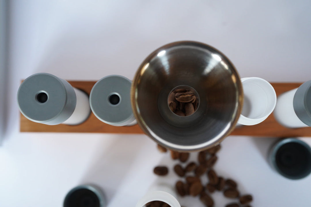 Weber Workshops Bean Cellar tubos de polímero com suporte em carvalho – Coffee Coaching Club 3