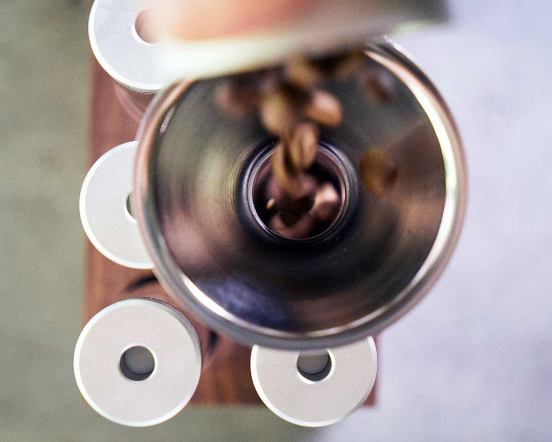 Weber Workshops single dosing funnel for Bean Cellars – Coffee Coaching Club 3