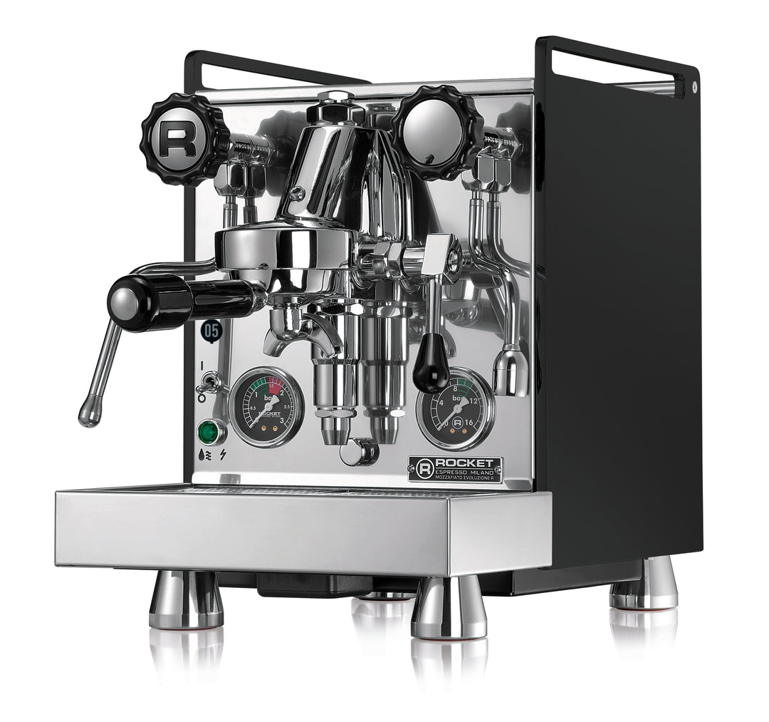 Rocket Mozzafiato Cronometro R negra, máquina de espresso de doble circuito – Coffee Coaching Club 1