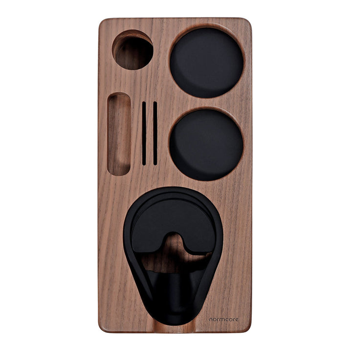 Normcore Holz-Tampingstation Nussbaum Maserung – Coffee Coaching Club 3