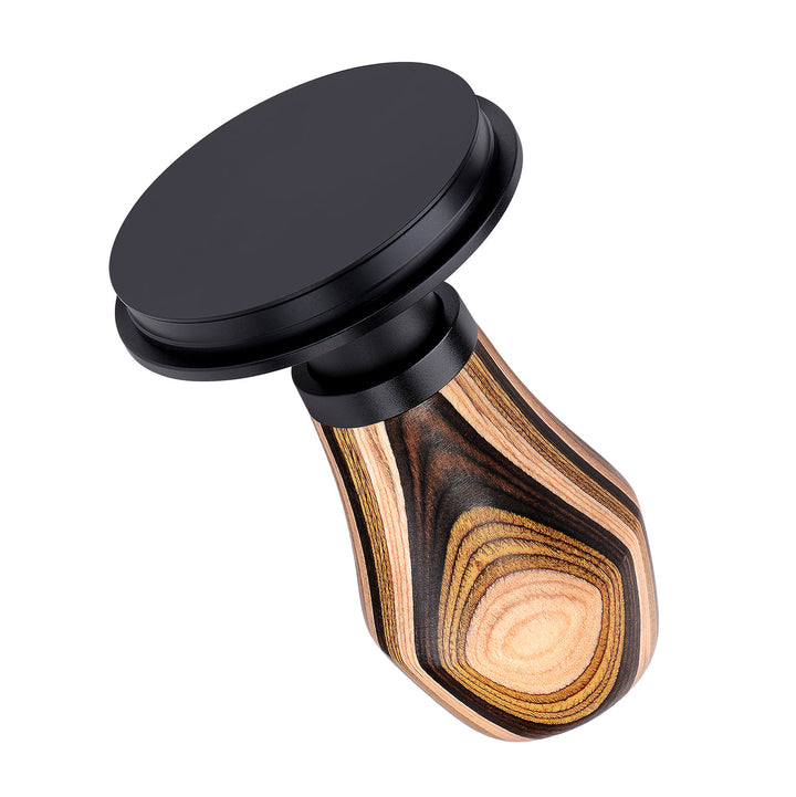Normcore Tamper Madera Veteada superficie PVD oscura – Coffee Coaching Club 3