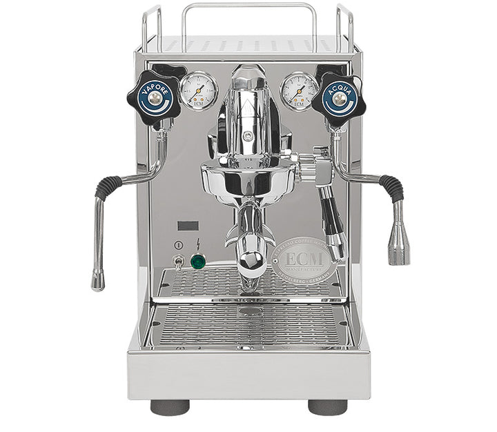ECM Mechanika VI Slim PID Exclusive Line Front-Display und Shot Timer – Detail – Coffee Coaching Club 1