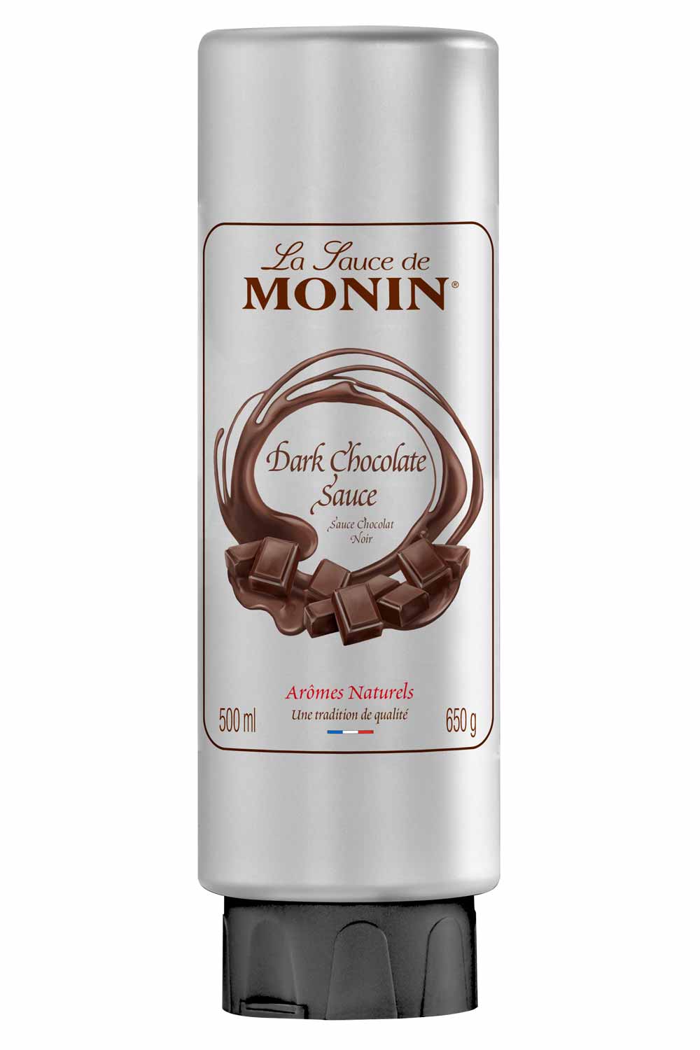 MONIN Salsa Chocolate Negro 500 ml – imagen oficial del producto de monin.ch