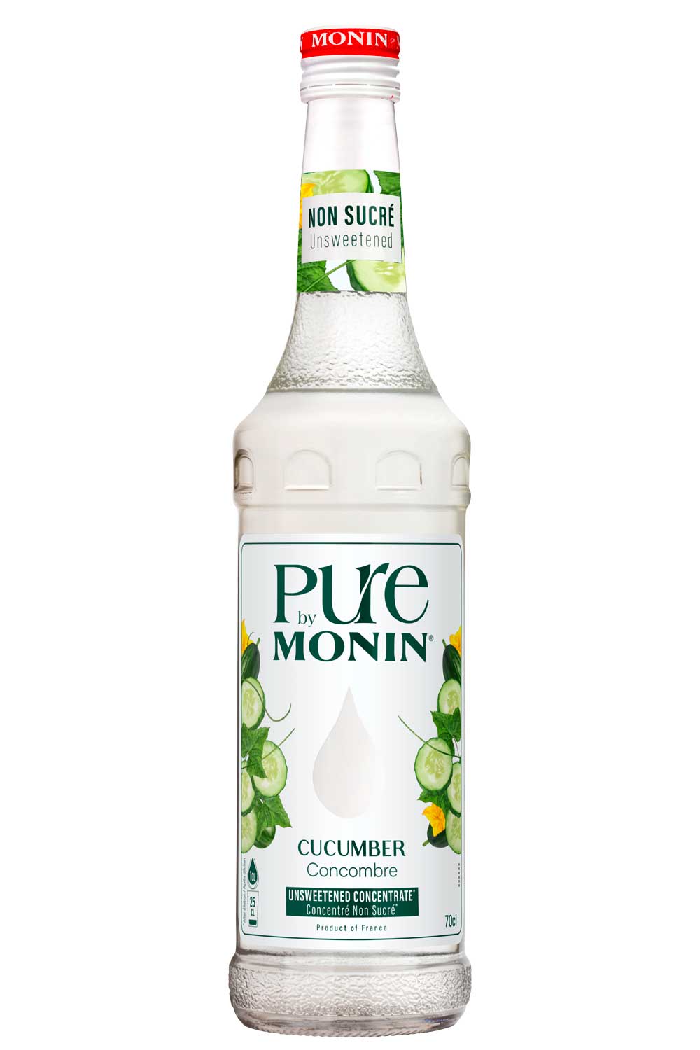 PURE by MONIN Cucumber – Concentrado de pepino sin azúcar para agua y bebidas - Coffee Coaching Club