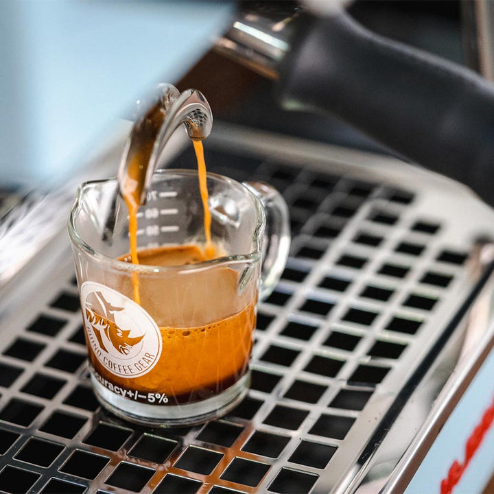 Rhino shot glass with double spout - Coffee Coaching Club