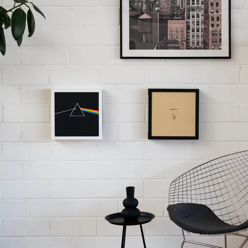 FLATE Square vinyl record wall mount, white – Coffee Coaching Club