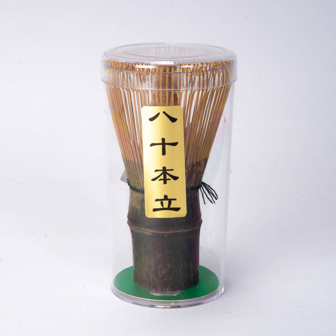 Urban Tokyo - Matcha Whisk Chasen 4"H 80 Prong Purple Bamboo Whisk (1/100) - Coffee Coaching Club 4