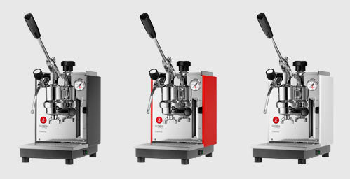 Olympia Express Cremina, varianti di colore antracite, rosso, bianco – Coffee Coaching Club 13