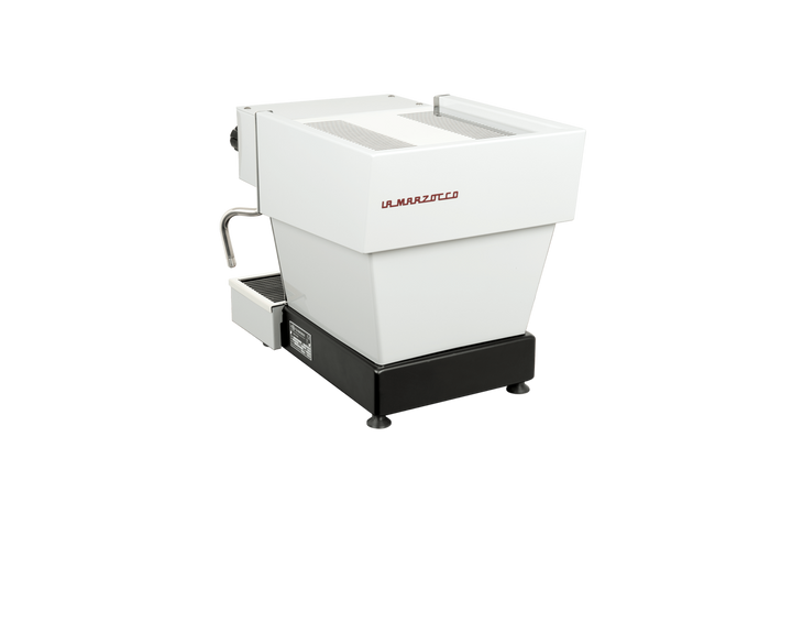 La Marzocco Linea Micra em Branco – Vista traseira – Coffee Coaching Club