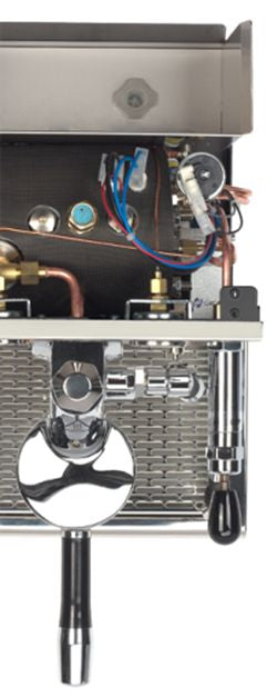 ECM Elektronika Profi II, panneau de commande et groupe de percolation – détail – Coffee Coaching Club 2