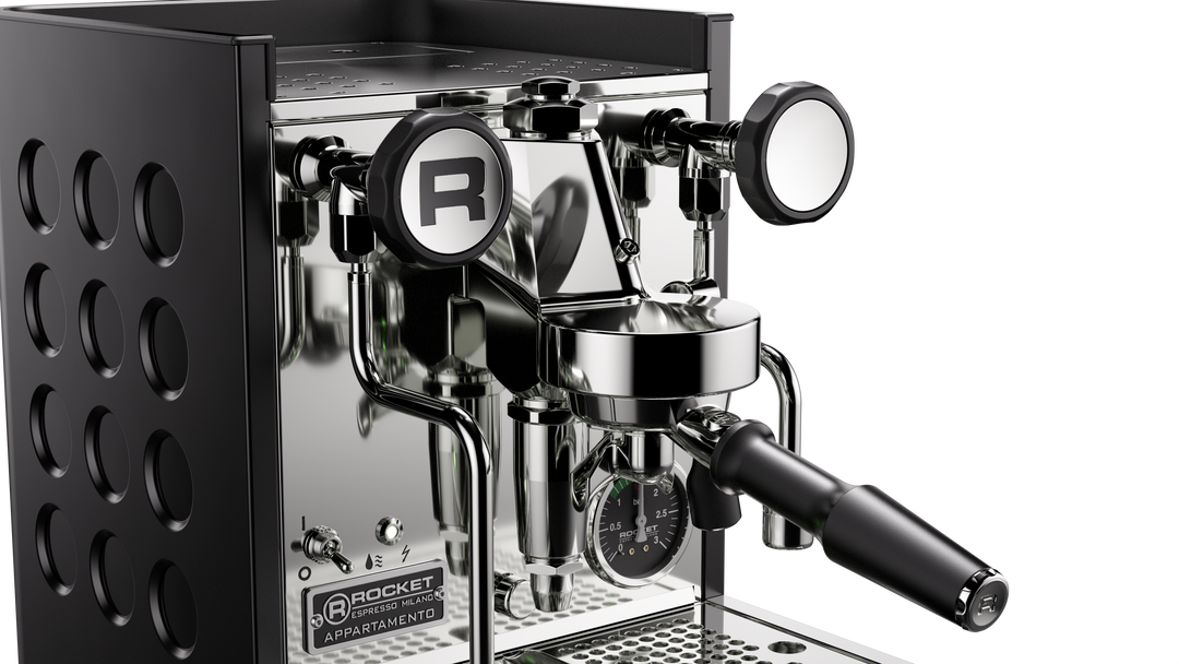 Rocket Appartamento TCA matte black side view – Coffee Coaching Club 3