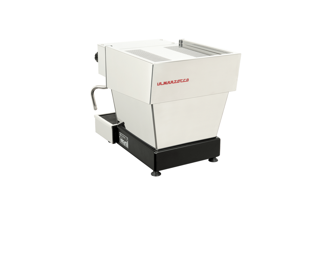 La Marzocco Linea Micra em Branco – Vista frontal – Coffee Coaching Club