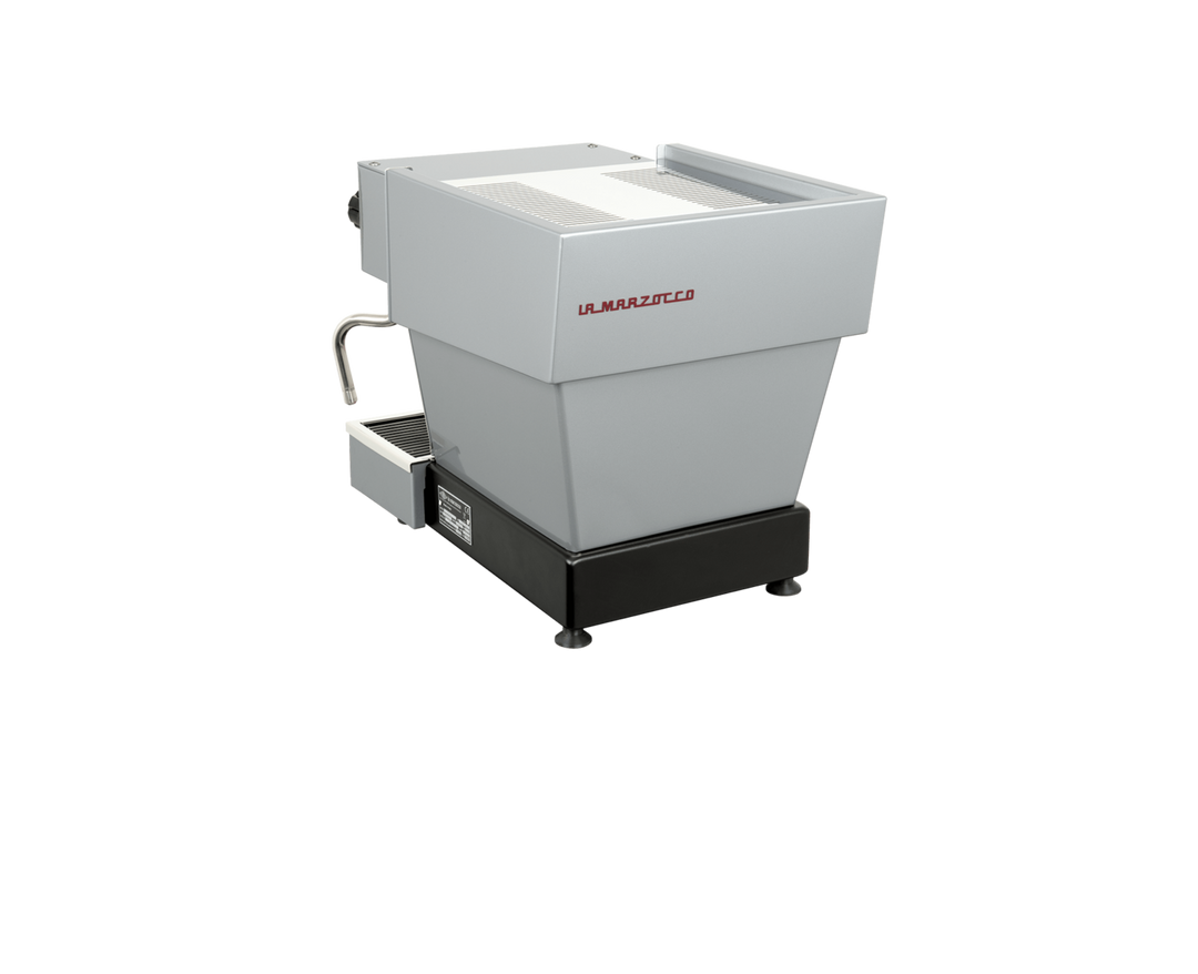 La Marzocco Linea Micra em Brushed Steel – Vista traseira – Coffee Coaching Club