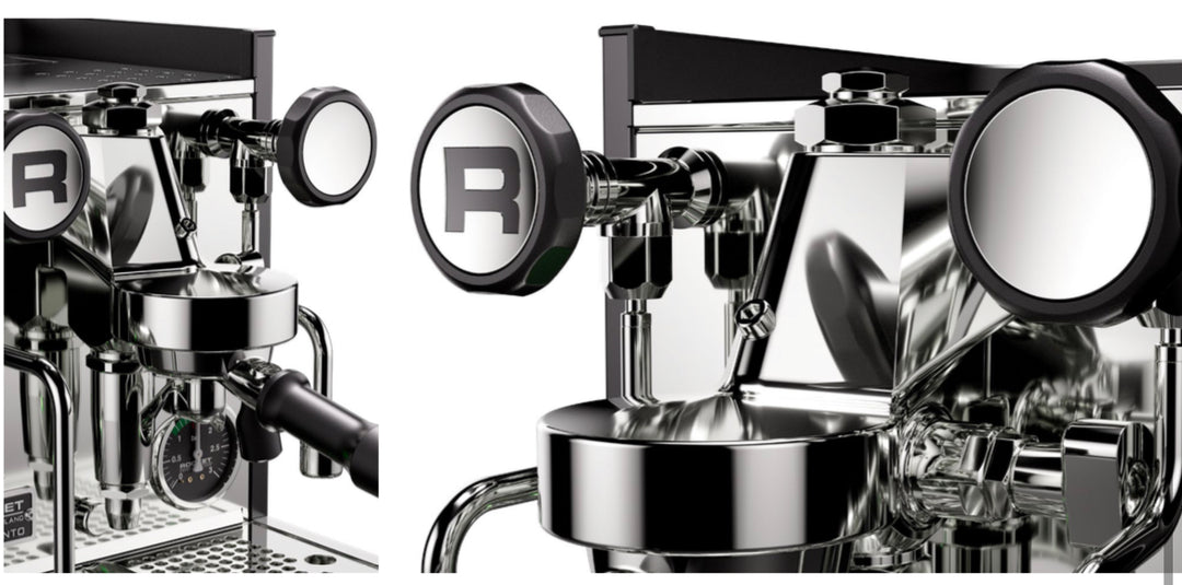 Rocket Appartamento TCA acero inoxidable negro, placa lateral grabada – Coffee Coaching Club 4