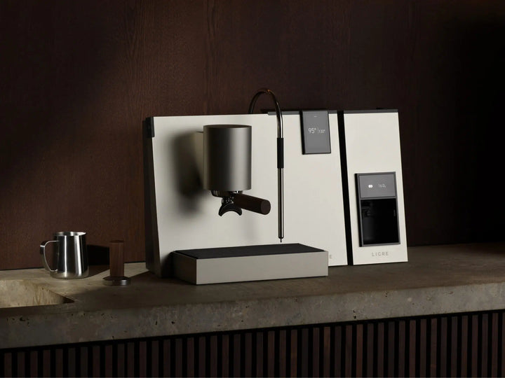 Ligre Youn machine à espresso design, ambiance lifestyle en intérieur – Coffee Coaching Club