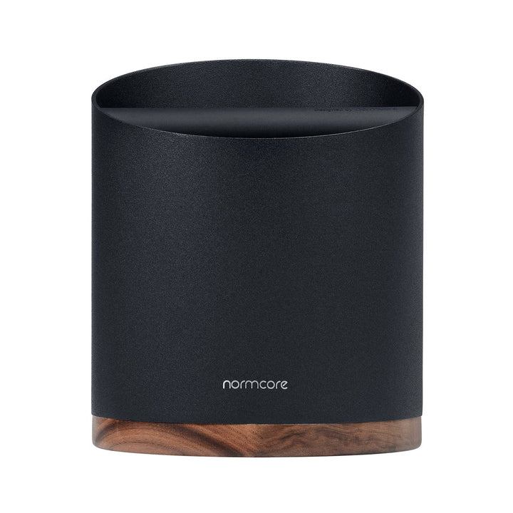 Normcore Heavy-Duty Espresso Knock Box with walnut base – Coffee Coaching Club 1