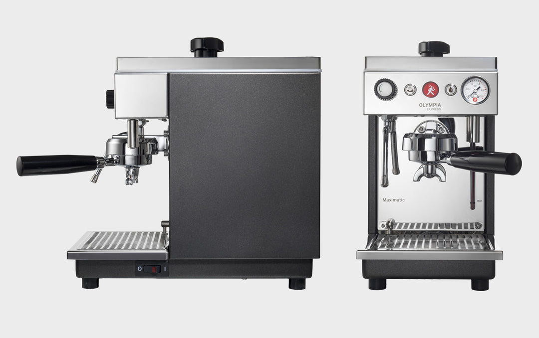 Olympia Express Maximatic vista frontal do fabricante – Coffee Coaching Club 10
