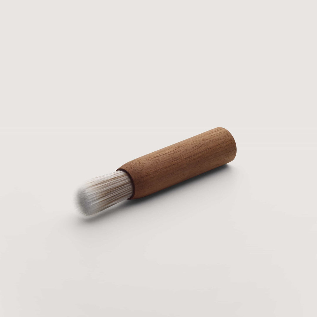 Machine à espresso design Ligre Youn en beige argenté avec accent noyer - Coffee Coaching Club