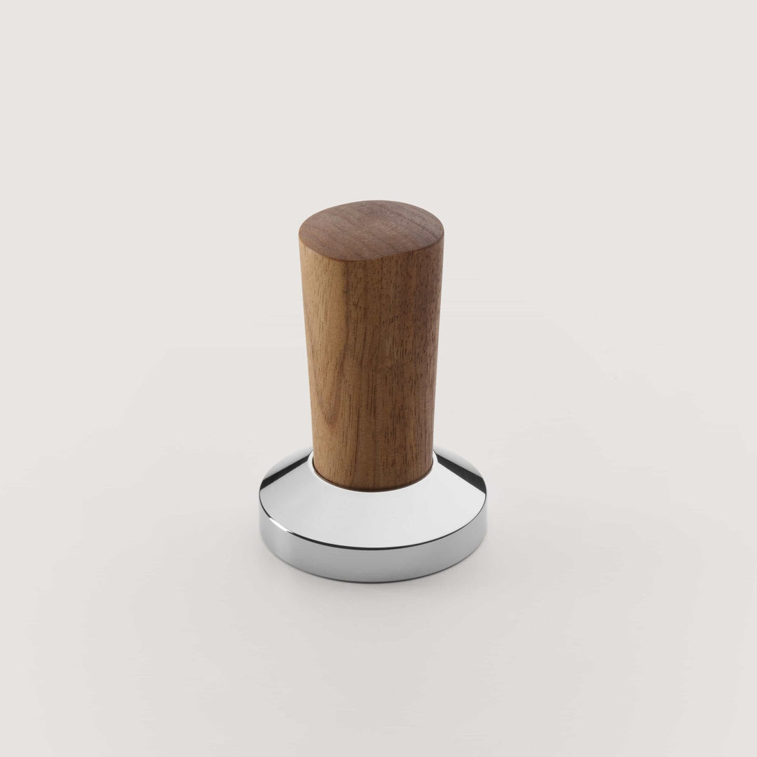 Machine à espresso design Ligre Youn en beige argenté avec accent noyer - Coffee Coaching Club