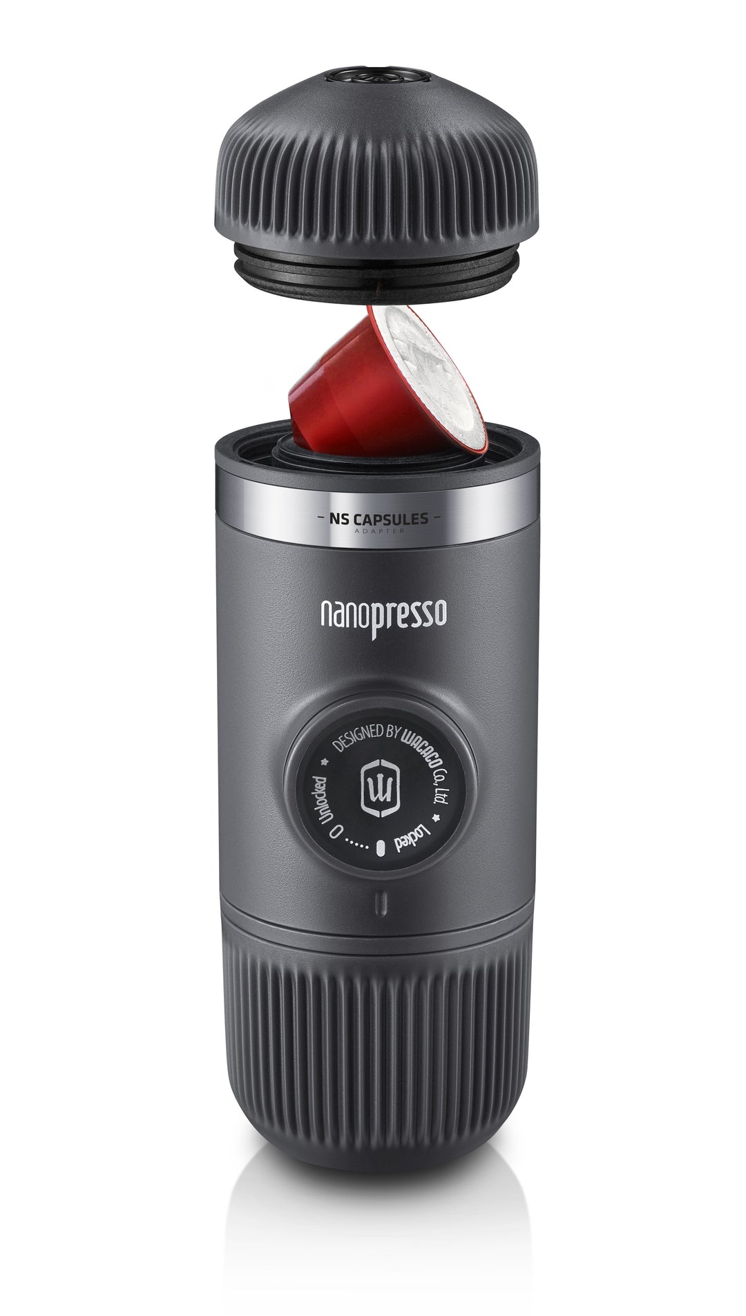 WACACO Nanopresso portable espresso machine + NS adapter - Gray - Coffee Coaching Club