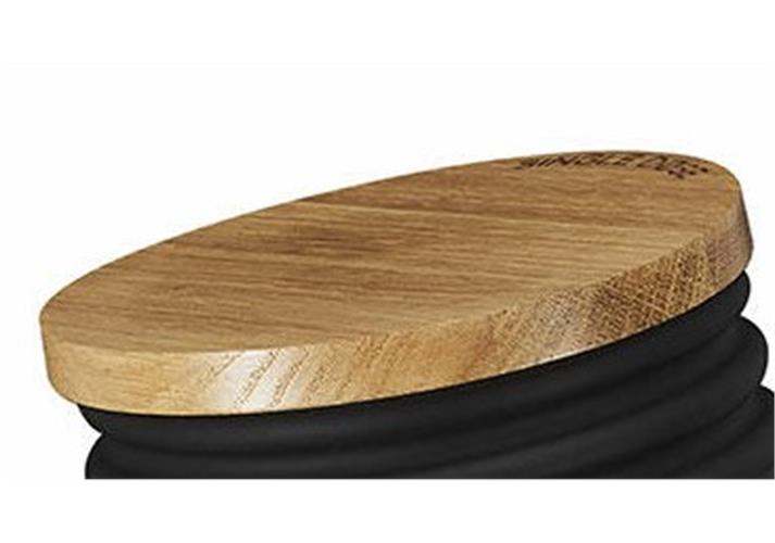 Madera (roble) tapa para contenedor de granos Single Dose - Coffee Coaching Club