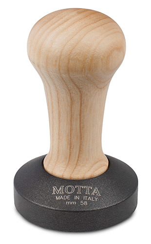 MOTTA flat tamper "NONSTICK", black, 58 mm - Coffee Coaching Club
