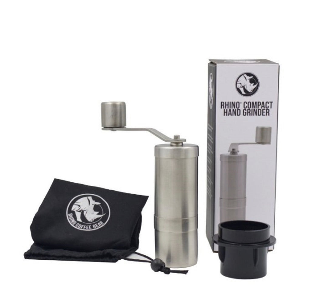 Molinillo manual Rhino Small con adaptador para AeroPress - Coffee Coaching Club