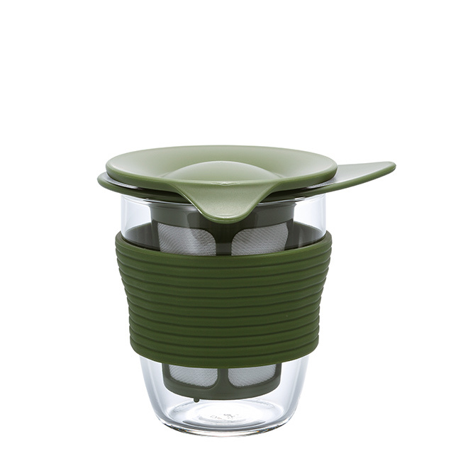 HARIO Handy Tea Maker 200 ml - Olive Green - Coffee Coaching Club