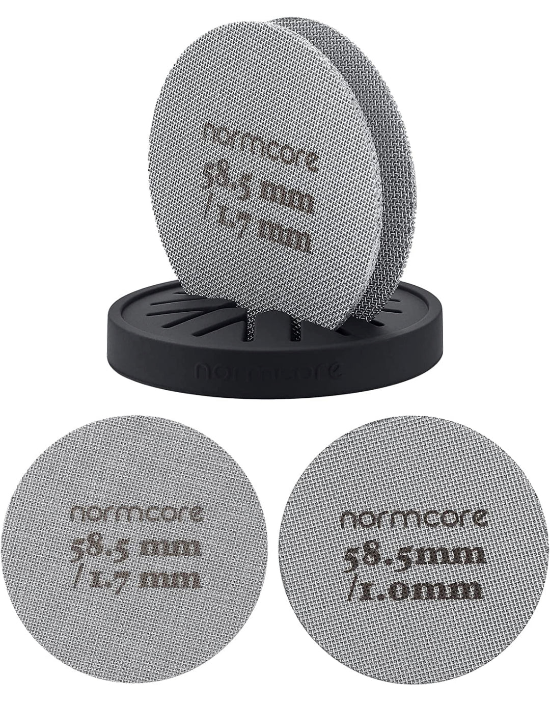 Normcore Puck Screen 58.5 mm aus 316-Edelstahl – Coffee Coaching Club 1