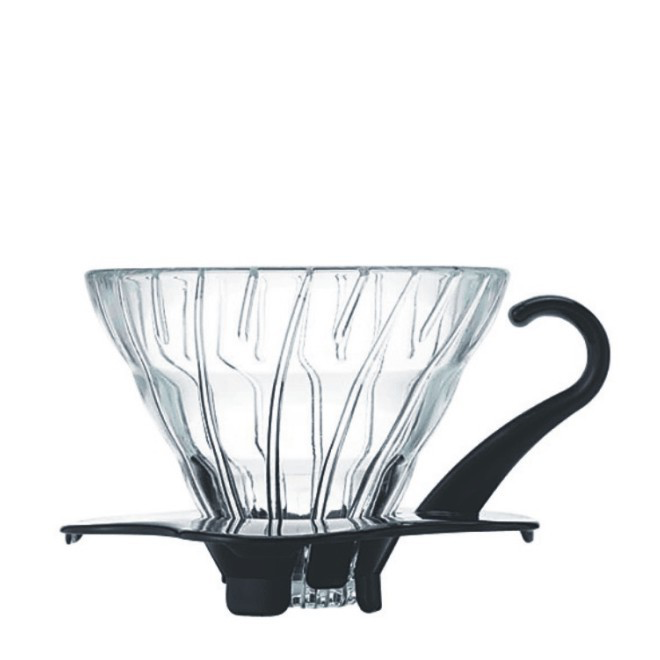 Supporto filtro HARIO V60, vetro nero 3-4 tazze - Coffee Coaching Club