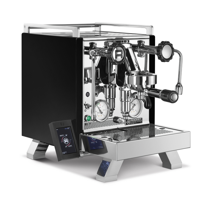 Rocket R Cinquantotto dual boiler espresso machine in black – Coffee Coaching Club 1